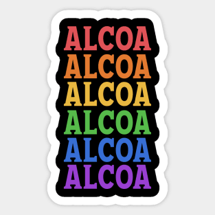 ALCOA CHRISTMAS DESTINATION Sticker